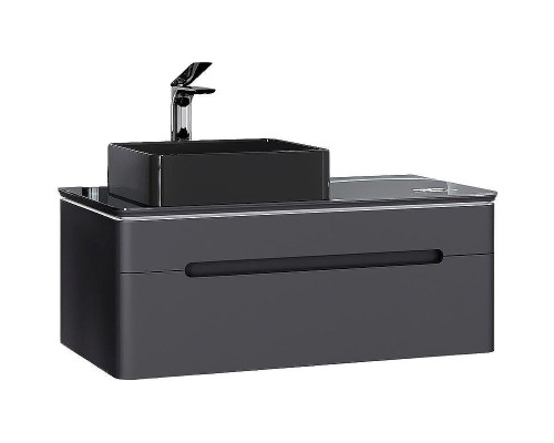 Тумба под раковину Jorno Shine 100 Shi.01.100-M/P/A подвесная Антрацит