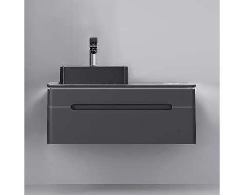 Тумба под раковину Jorno Shine 100 Shi.01.100-M/P/A подвесная Антрацит