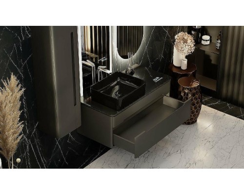 Тумба под раковину Jorno Shine 100 Shi.01.100-M/P/A подвесная Антрацит