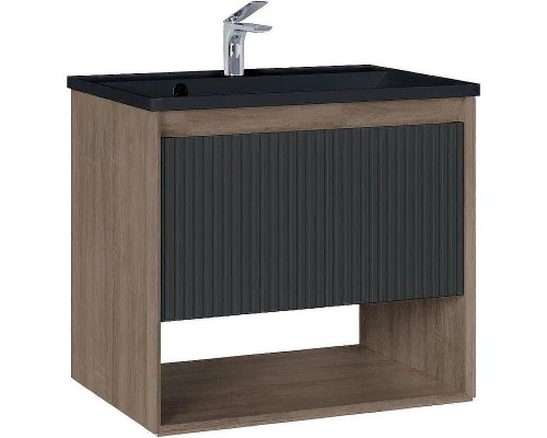 Тумба под раковину Jorno Tossony 70 Toss.01.70/P/DS-A/JR подвесная Дуб Самдал Антрацит