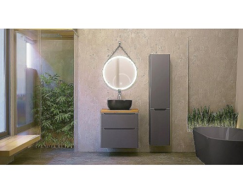 Зеркало Jorno Wood 60 Wood.02.60/ТК с подсветкой с бесконтактным выключателем