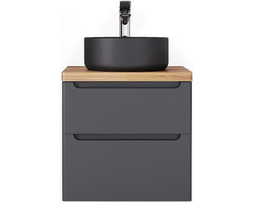 Тумба под раковину Jorno Wood 60 wood.01.60/P/GR подвесная Серая