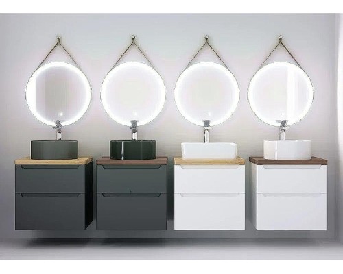 Тумба под раковину Jorno Wood 60 wood.01.60/P/GR подвесная Серая