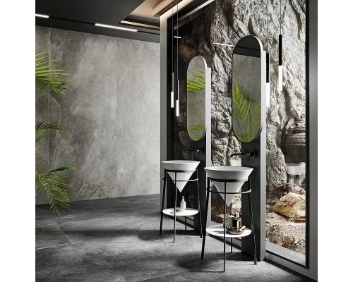 Зеркало Kerama Marazzi Cono 42 CO.mi.PL.42\WHT с подсветкой цвет Белый матовый с сенсорным выключателем