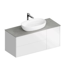 Тумба под раковину Kerama Marazzi Plaza Modern 120 PLB.M.120.3\WHT.V подвесная цвет Белый