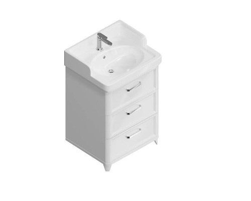 Тумба под раковину Kerama Marazzi Pompei 60 PO.M.60.3\WHT цвет Белый глянцевый