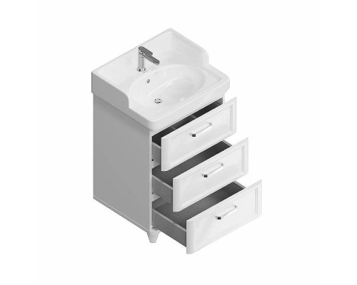 Тумба под раковину Kerama Marazzi Pompei 60 PO.M.60.3\WHT цвет Белый глянцевый