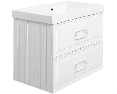 Тумба под раковину La Fenice Cubo 80 FNC-01-CUB-B-80-2 подвесная Белая матовая