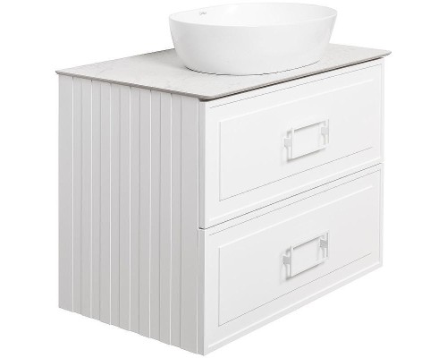 Тумба под раковину La Fenice Cubo 80 FNC-01-CUB-B-80-2 подвесная Белая матовая