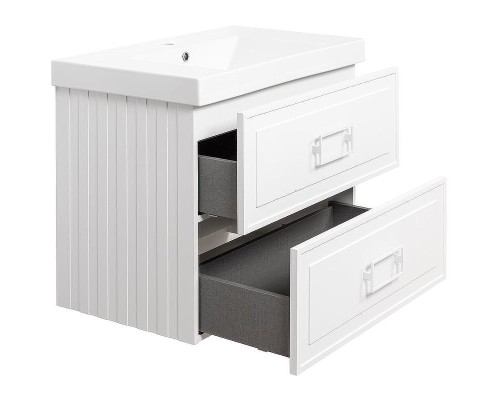Тумба под раковину La Fenice Cubo 80 FNC-01-CUB-B-80-2 подвесная Белая матовая
