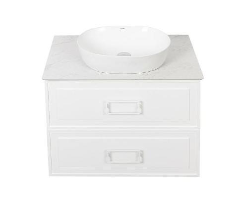 Тумба под раковину La Fenice Cubo 80 FNC-01-CUB-B-80-2 подвесная Белая матовая