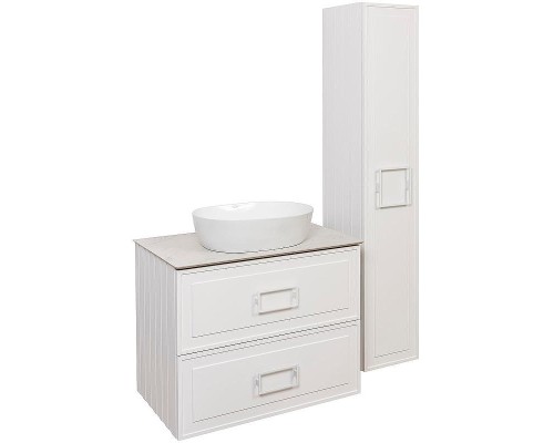 Тумба под раковину La Fenice Cubo 80 FNC-01-CUB-B-80-2 подвесная Белая матовая