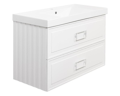 Тумба под раковину La Fenice Cubo 100 FNC-01-CUB-B-100-2 подвесная Белая матовая
