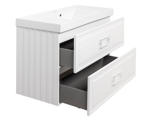 Тумба под раковину La Fenice Cubo 100 FNC-01-CUB-B-100-2 подвесная Белая матовая