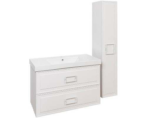 Тумба под раковину La Fenice Cubo 100 FNC-01-CUB-B-100-2 подвесная Белая матовая