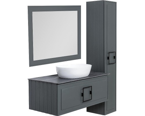 Зеркало La Fenice Cubo 80 FNC-02-CUB-G-80-60 с подсветкой Серое матовое