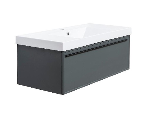 Тумба под раковину La Fenice Elba 100 FNC-01-ELB-G-100 подвесная Серая матовая
