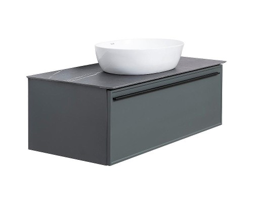 Тумба под раковину La Fenice Elba 100 FNC-01-ELB-G-100 подвесная Серая матовая