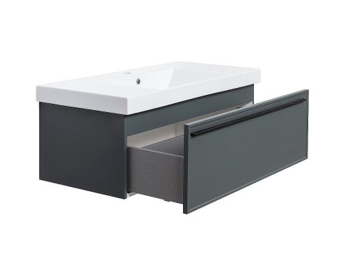 Тумба под раковину La Fenice Elba 100 FNC-01-ELB-G-100 подвесная Серая матовая