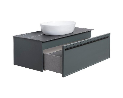 Тумба под раковину La Fenice Elba 100 FNC-01-ELB-G-100 подвесная Серая матовая