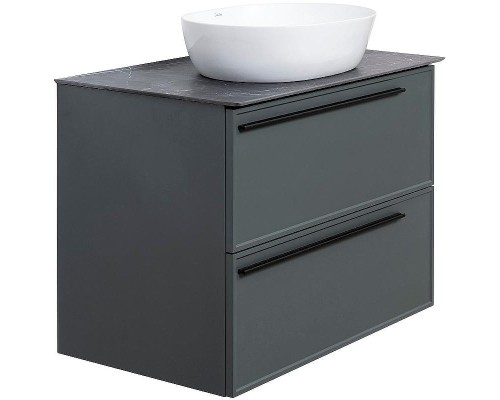 Тумба под раковину La Fenice Elba 80 FNC-01-ELB-G-80-2 подвесная Серая матовая