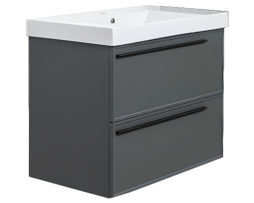 Тумба под раковину La Fenice Elba 80 FNC-01-ELB-G-80-2 подвесная Серая матовая