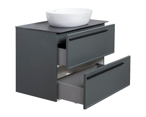 Тумба под раковину La Fenice Elba 80 FNC-01-ELB-G-80-2 подвесная Серая матовая