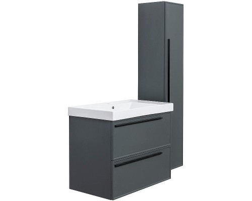 Тумба под раковину La Fenice Elba 80 FNC-01-ELB-G-80-2 подвесная Серая матовая