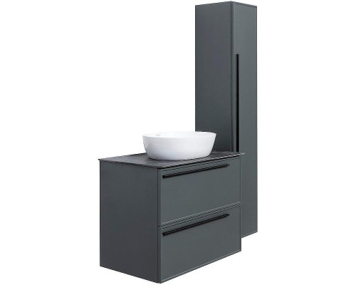 Тумба под раковину La Fenice Elba 80 FNC-01-ELB-G-80-2 подвесная Серая матовая