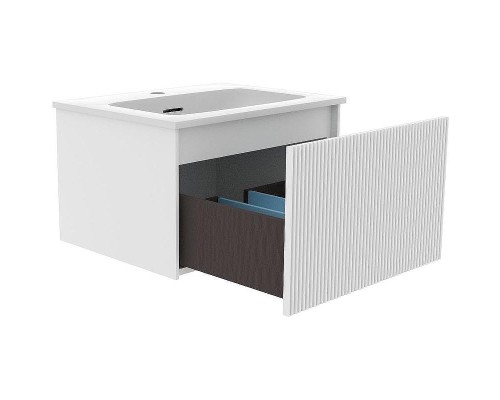Тумба под раковину La Fenice Terra 60 FNC-01-TER-B-60 подвесная Белая матовая