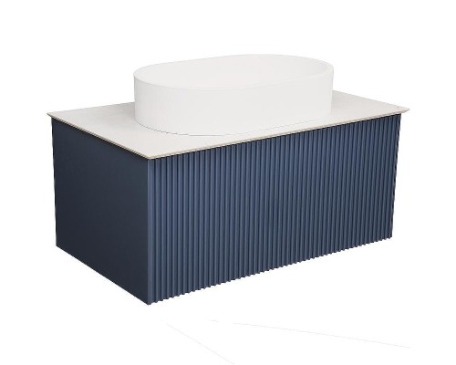 Тумба под раковину La Fenice Terra 80 FNC-01-TER-BG-80 подвесная Синяя матовая