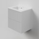 Тумба под раковину La Fenice Terra Twin 60 FNC-01-TER-B-60-2 подвесная Белая матовая