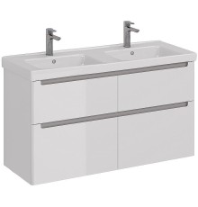 Тумба под раковину Lemark Buno 125 LM04B125T подвесная Белый глянец