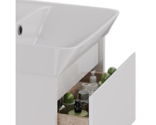 Тумба под раковину Lemark Combi 60 LM03C60T подвесная Белый глянец