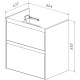 Тумба под раковину Lemark Combi 70 LM03C70T подвесная Белый глянец