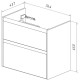 Тумба под раковину Lemark Combi 80 LM03C80T подвесная Белый глянец