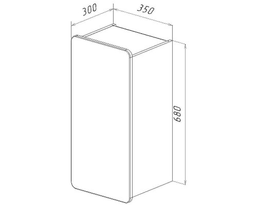Подвесной шкаф Lemark Olivia 35 LM08OL35PL Белый глянец Дуб Кантри