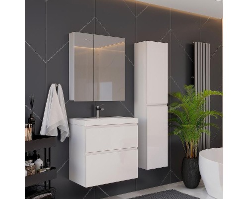 Шкаф пенал Lemark Veon 35 LM01V35P подвесной Белый глянец