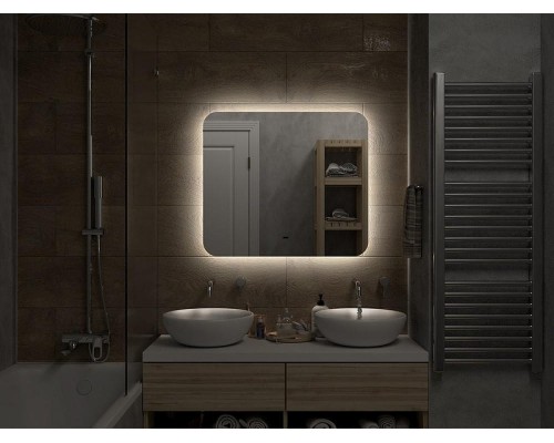 Зеркало Misty Адхил 80 АДХ-02-80/70-14 с подсветкой с бесконтактным выключателем и подогревом