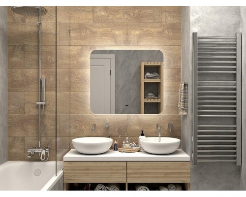 Зеркало Misty Адхил 80 АДХ-02-80/70-14 с подсветкой с бесконтактным выключателем и подогревом