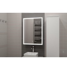 Зеркальный шкаф Misty Алюр 60 R МВК005 с подсветкой цвет Белый