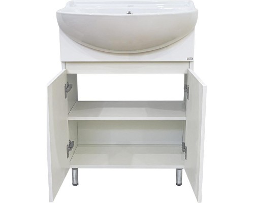 Тумба с раковиной Misty Амур 60 УТ000009552 Белая