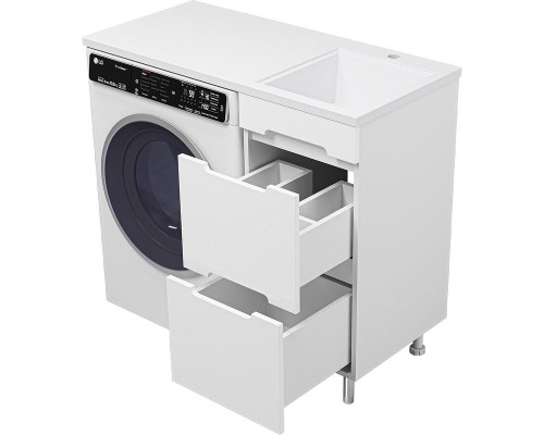 Тумба под раковину Misty Байкал 100 Э-Бай06040-022Я Белая