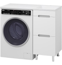 Тумба с раковиной Misty Байкал 100 R УТ000014753 Белая