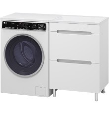 Тумба с раковиной Misty Байкал 120 R УТ000014751 Белая