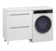 Тумба под раковину Misty Байкал 130 Э-Бай06070-022Я Белая