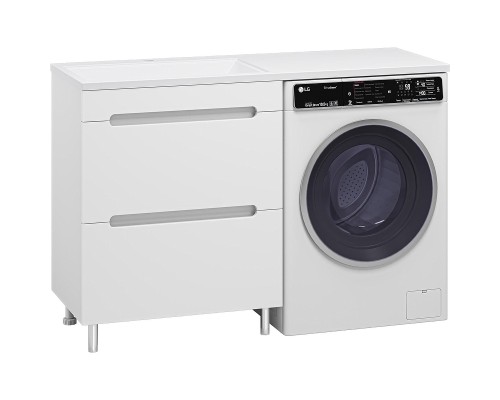 Тумба под раковину Misty Байкал 130 Э-Бай06070-022Я Белая