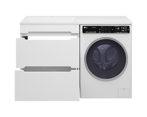 Тумба под раковину Misty Байкал 130 Э-Бай06070-022Я Белая