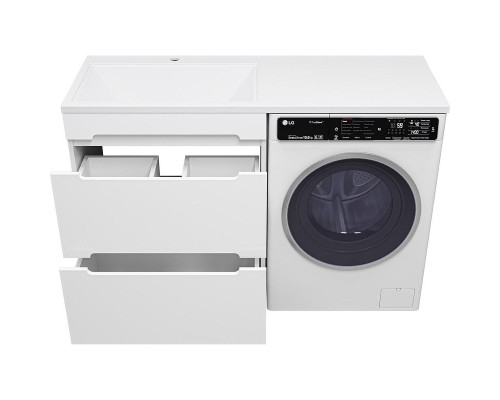 Тумба под раковину Misty Байкал 130 Э-Бай06070-022Я Белая