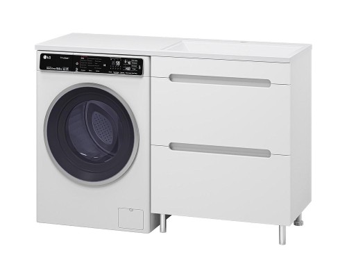 Тумба под раковину Misty Байкал 130 Э-Бай06070-022Я Белая